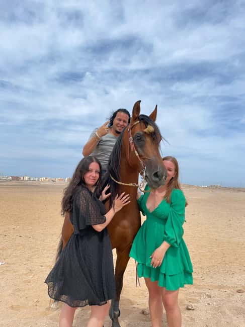 Hurghada: Desert & Sea Horse Riding with + 360° Photos - Riding through the desert
