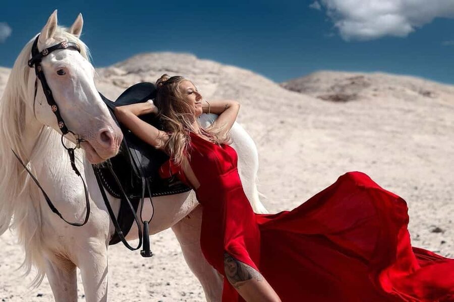 Hurghada: Desert & Sea Horse Riding with + 360° Photos - Along the Red Sea and into the water
