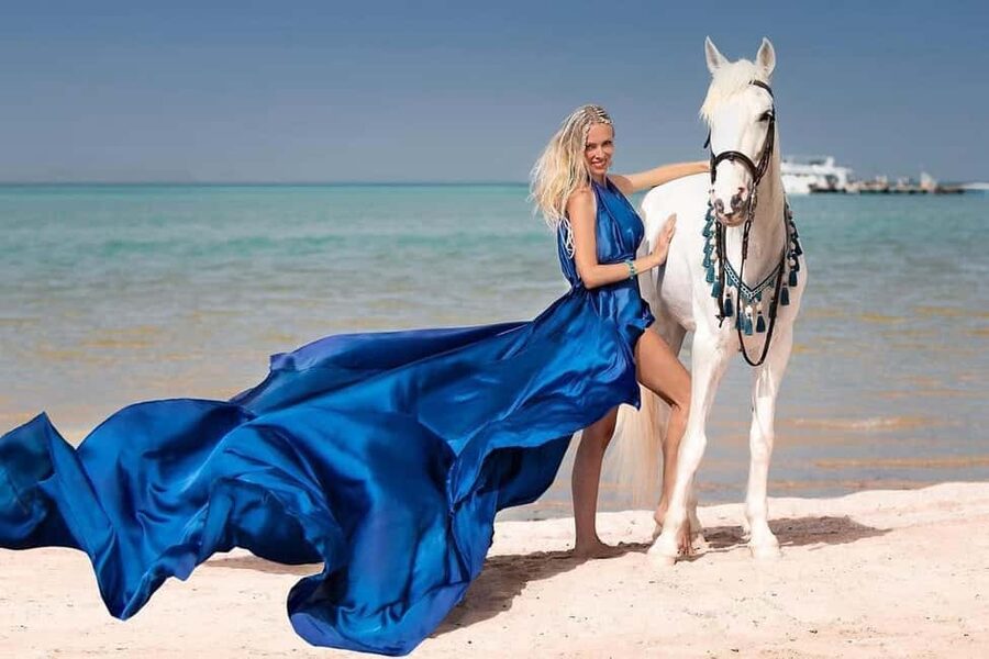 Hurghada: Desert & Sea Horse Riding with + 360° Photos - Sunset, photos, and the 360-degree memory