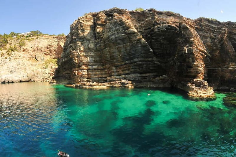 Ibiza: Beaches and Caves Instagram try-Snorkel experience - The first 30 minutes: seeing Ibiza from the water