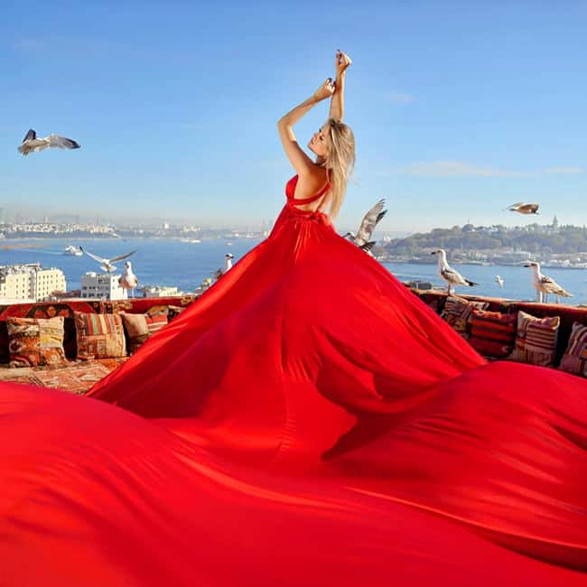 Istanbul: Flying Dress Photoshoot at Rooftop Terrace - What the Istanbul rooftop session is really like