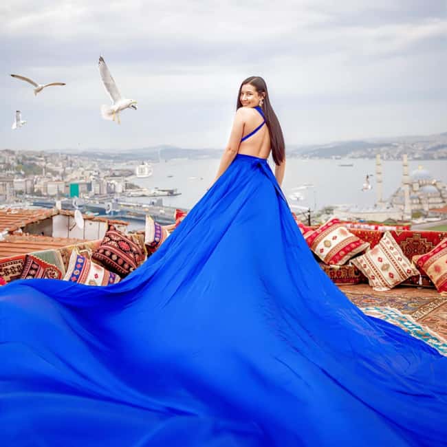 Istanbul: Flying Dress Photoshoot at Rooftop Terrace - How the walking route changes the experience