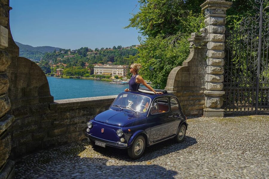 Lake Como: 2hr Photo Tour in a Classic Fiat 500 - Stop one: Colonno and the water’s edge
