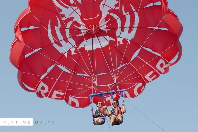 MALTA - Go & Fun Parasailing Free Photos & Videos - From the boat deck to 550 feet