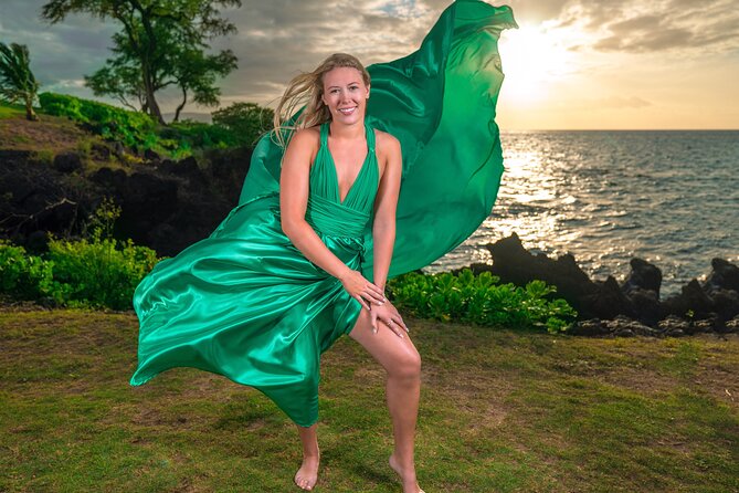 Maui Flying Dress Photoshoot Experience - The Wailea Beach setting, and its limits