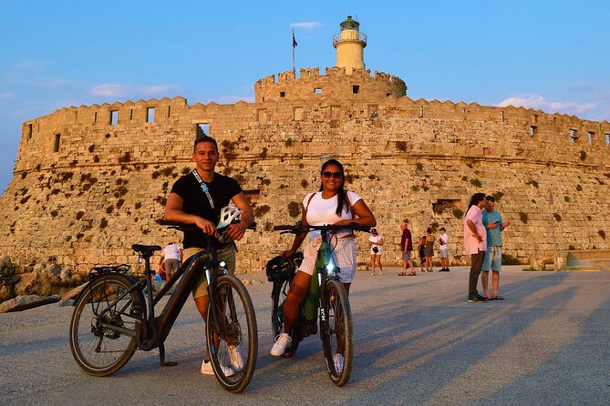 Mediaeval Rhodes E-bike Highlights Photo Tour Morning/Sunset - Entering the UNESCO Old Town through its gates