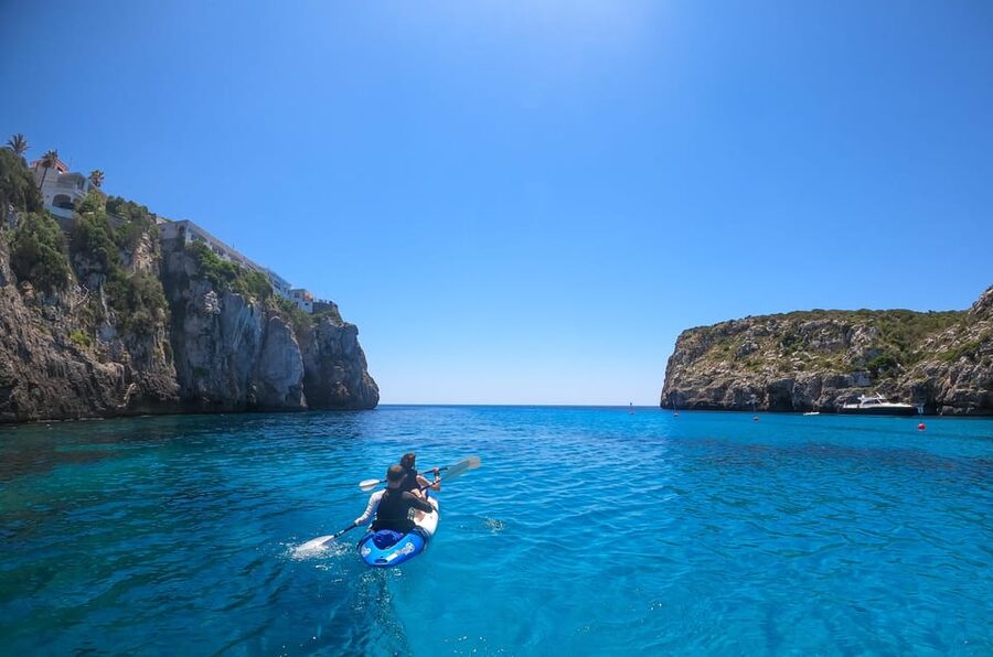 MENORCA: Kayak cave route + photo session. - Snorkeling inside the cave of light