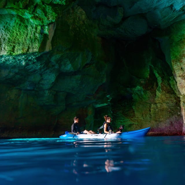 MENORCA: Kayak cave route + photo session. - Heading toward Cova d’en Xoroi
