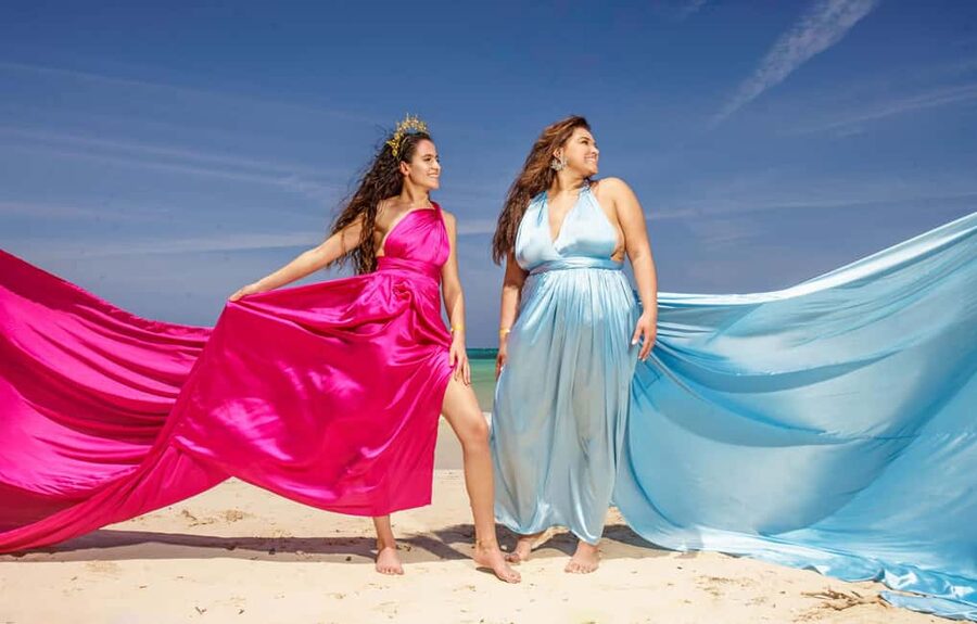 Montego Bay: Flying Dress Photoshoot in Montego Bay Jamaica - Starting at One Man Beach or Old Hospital Park Beach