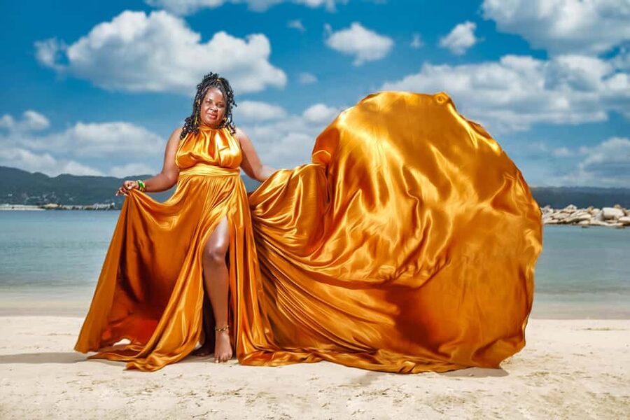 Montego Bay: Flying Dress Photoshoot in Montego Bay Jamaica - What happens after the beach session