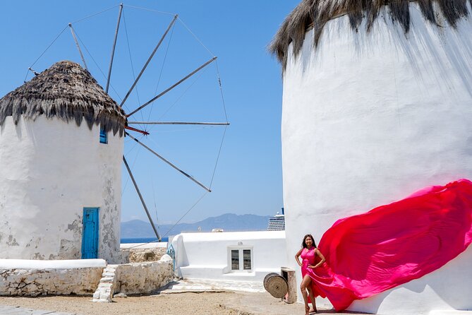 Mykonos Flying Dress Photoshoot - Why the wind matters