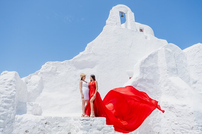 Mykonos Flying Dress Photoshoot - The finished photographs and delivery