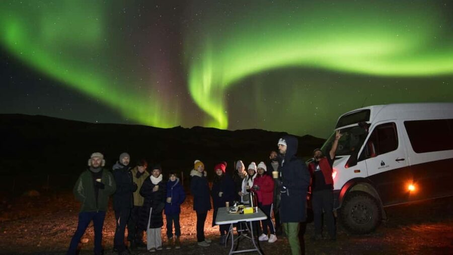 Northern Lights: 4x4 Adventure with Treats, Photos & Cocoa - Leaving Reykjavik in a 4x4 minibus