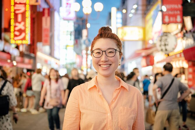 Osaka Dotonbori Night Photoshoot Private | Pro Photographer - Ebisubashi Bridge and the Glico sign