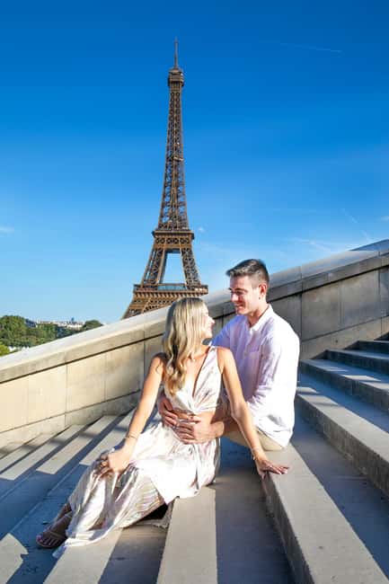 Paris: Photoshoot Around Eiffel Tower with 55 Edited Photos - One hour among Eiffel Tower viewpoints