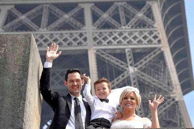 Paris Renew Your Wedding Vows Experience with Professional Photographer - The walking photo session around the Eiffel Tower