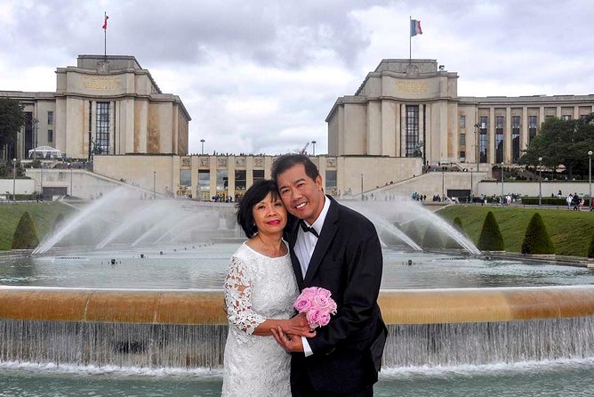Paris Renew Your Wedding Vows Experience with Professional Photographer - The ceremony beneath Paris’s most famous monument