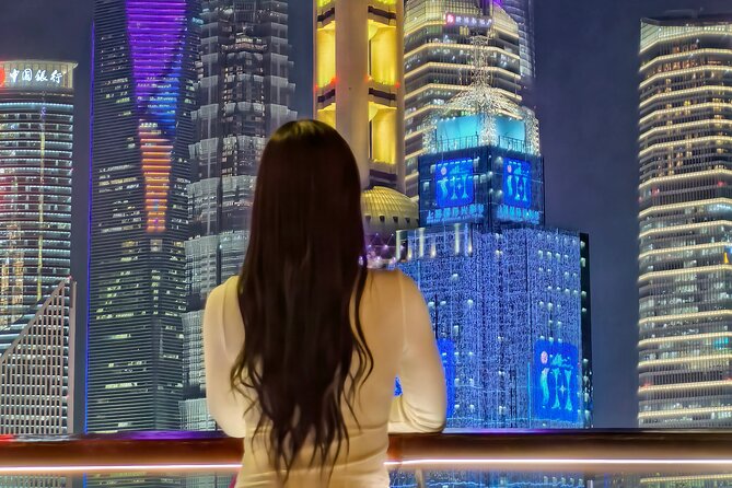 Photo Session on the Famous Shanghai Skyline - North Bund after dark