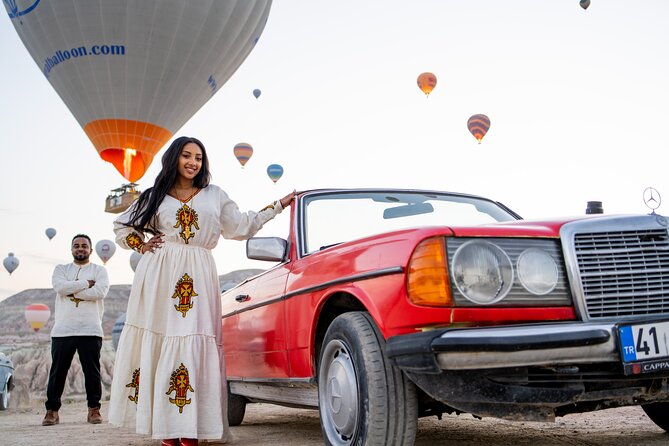 Photoshoot Experience in Cappadocia with Flying Dress - The hotel terrace finale