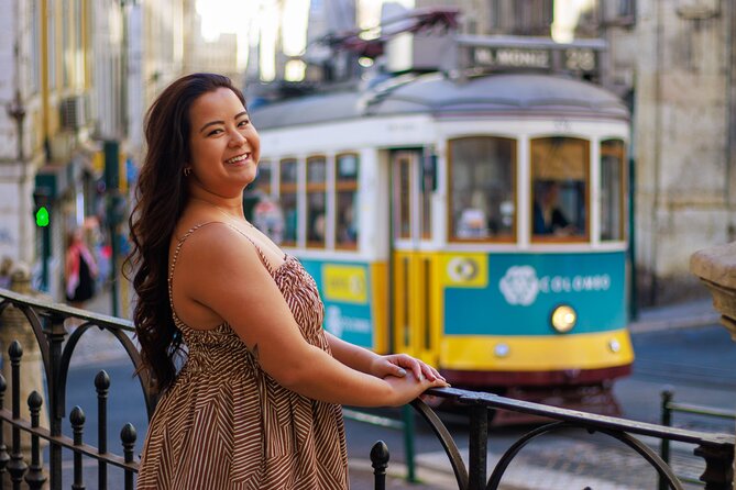 Photoshoot with a Local Professional Photographer in Lisbon - Santa Luzia and Portas do Sol frame Alfama