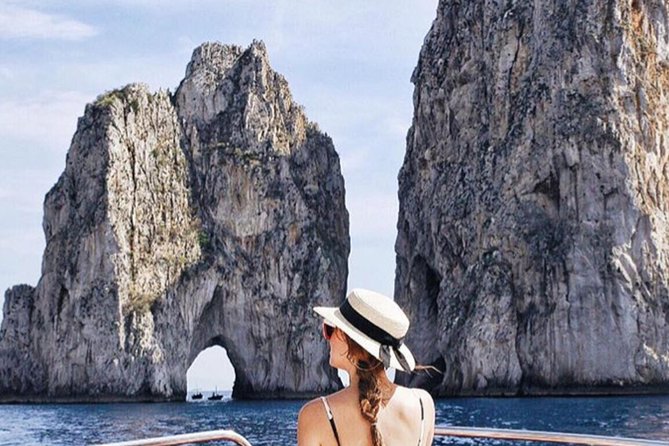 Positano , Praiano to Capri private boat tour - The ride toward Capri and Sorrento