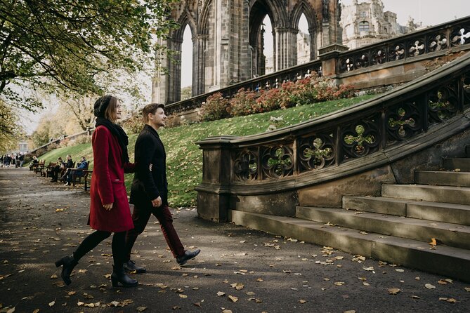 Private Photoshoot in Edinburgh with a Professional Photographer - Dugald Stewart Monument and Calton Hill views