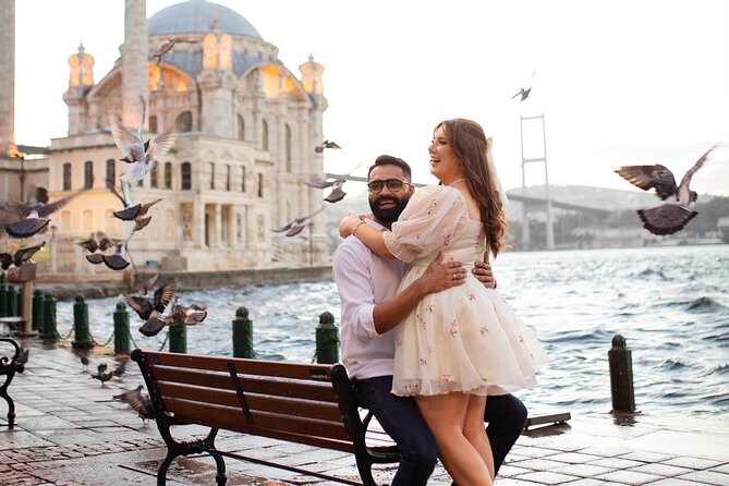 Private Photoshoot in Istanbul – Capture Your Memories - Ortaköy: Bosphorus views, mosque, and pigeons