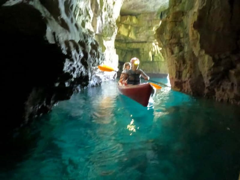 Pula: Kayak Tour, Cliff Jumping, Snorkeling & GoPro Pictures - Entering Pula’s Sea Canyon