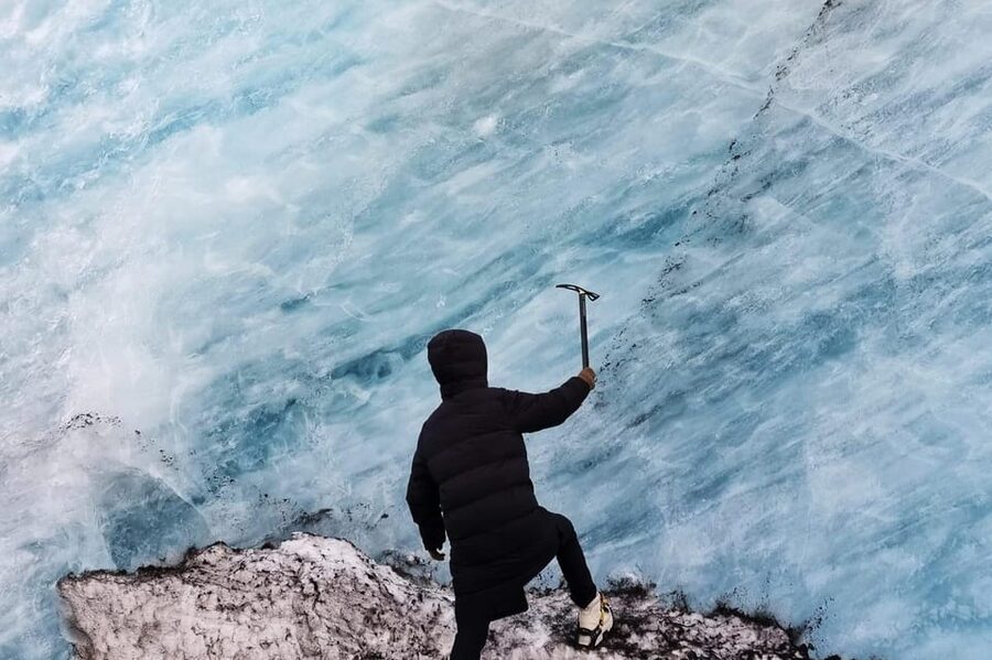 Reykjavik: Glacier Hike, Waterfalls and Black Sand Beach - Skógafoss brings the volume