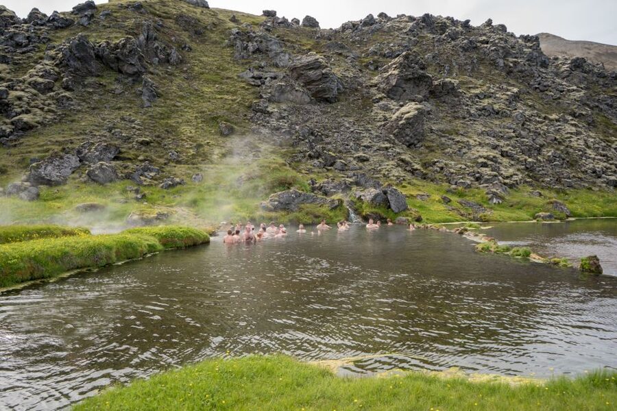 Reykjavík: Landmannalaugar Hike and the Valley of Tears - The natural hot pool at Landmannalaugar