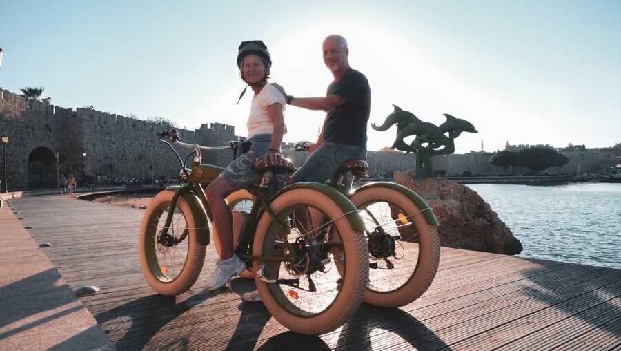 Rhodes: eBike Highlights Tour w/ Personal Photographer - Mandraki Harbour and the open Aegean air