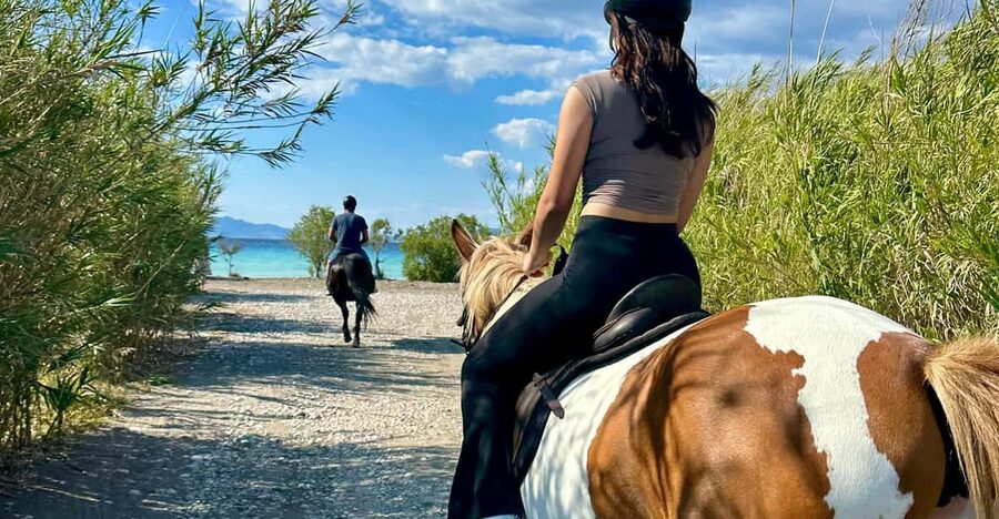 Rhodes: Horseback Riding Trip with Digital Photos - Choosing morning countryside or sunset beach