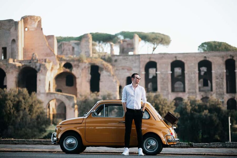 Rome: Fiat 500 Vintage Photography Service in Rome - Circus Maximus and the route through Trastevere