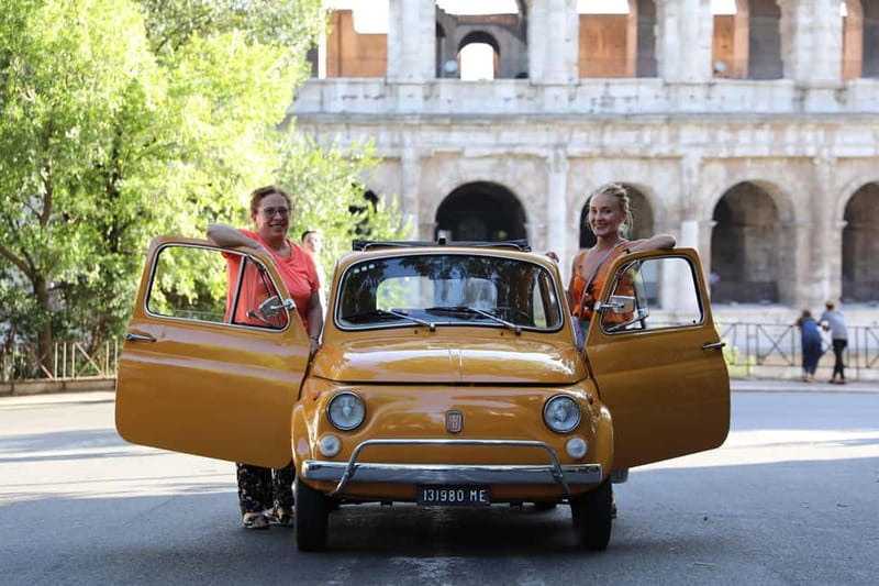 Rome: Fiat 500 Vintage Photography Service in Rome - The car, the limousine, and the important legal detail