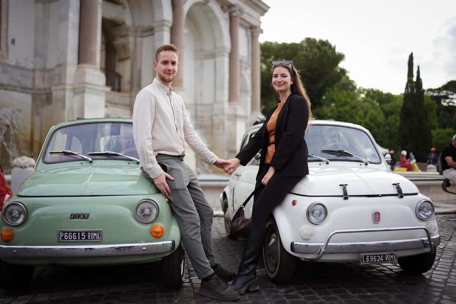 Rome: Photoshoot Service with Vintage Fiat 500 - Timing, Comfort, and Practical Limits