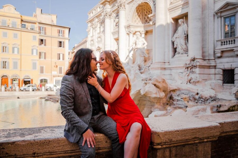 Rome: Private Photoshoot at the Trevi Fountain - What you receive after the session