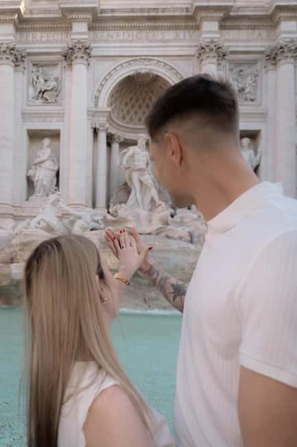Rome: Private photoshoot at the Trevi Fountain Golden Hour - The best photo locations around the fountain
