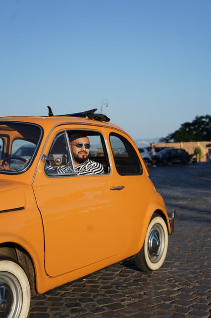 Rome Pro Photoshoot Service with Free Transport by Fiat 500 - The Acqua Paola Fountain adds a cinematic stop on the way uphill