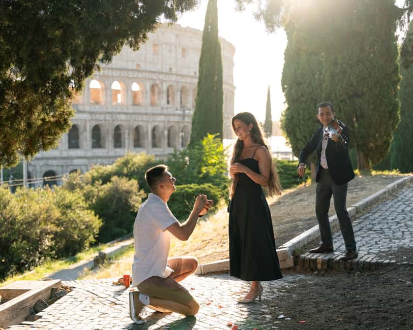Rome: Romantic Proposal PhotoShoot - The Giardinetto del Monte Oppio photo stop