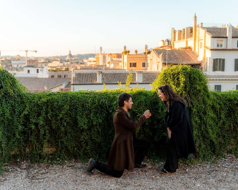 Rome: Romantic Proposal PhotoShoot - What the $93 price actually includes