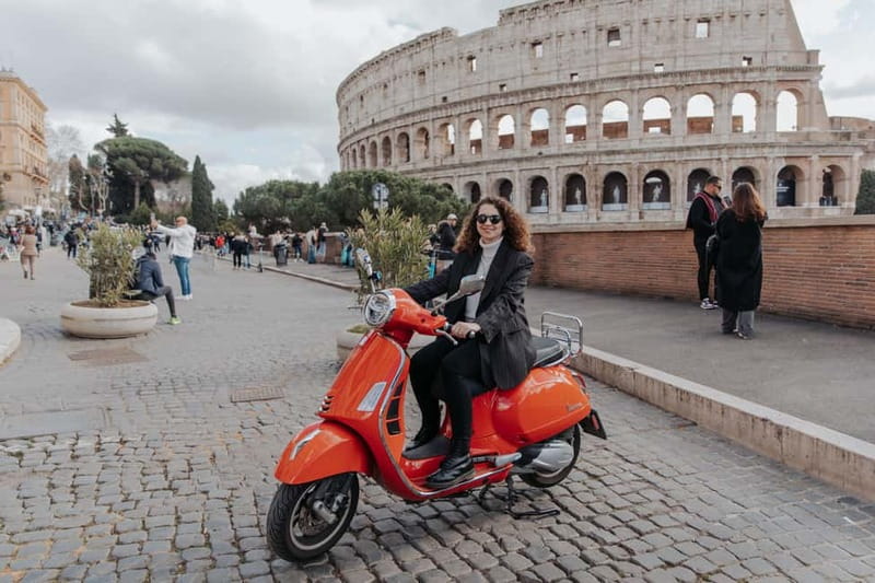 Rome: Vespa Ride in the Streets with Photography - Starting at Caffè Roma