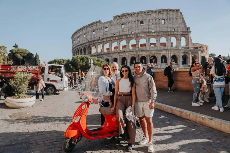 Rome: Vespa Ride in the Streets with Photography - The Orange Garden and its city view