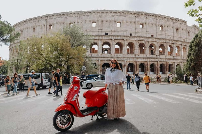 Rome: Vespa Ride in the Streets with Photography - Gianicolo Hill for the big panorama