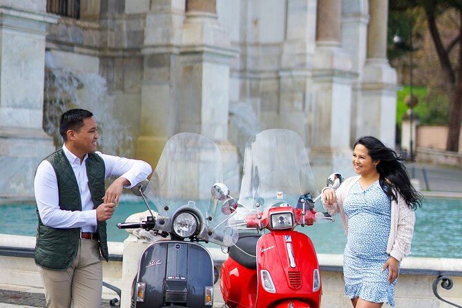 Rome Vespa Scooter Tour with Professional Photographer - The Mouth of Truth and the central Roman sights