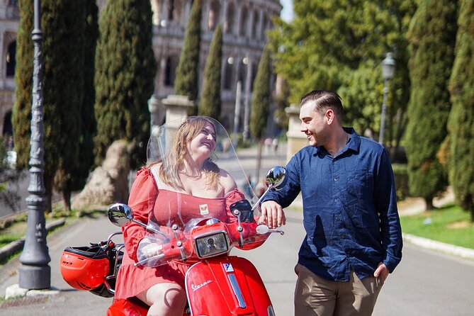 Rome Vespa Scooter Tour with Professional Photographer - Passing the Pantheon and Castel Sant’Angelo