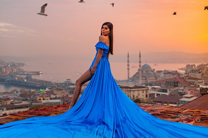 Rooftop Flying Dress Photo Shoot in Istanbul - Timing your 45 minutes wisely