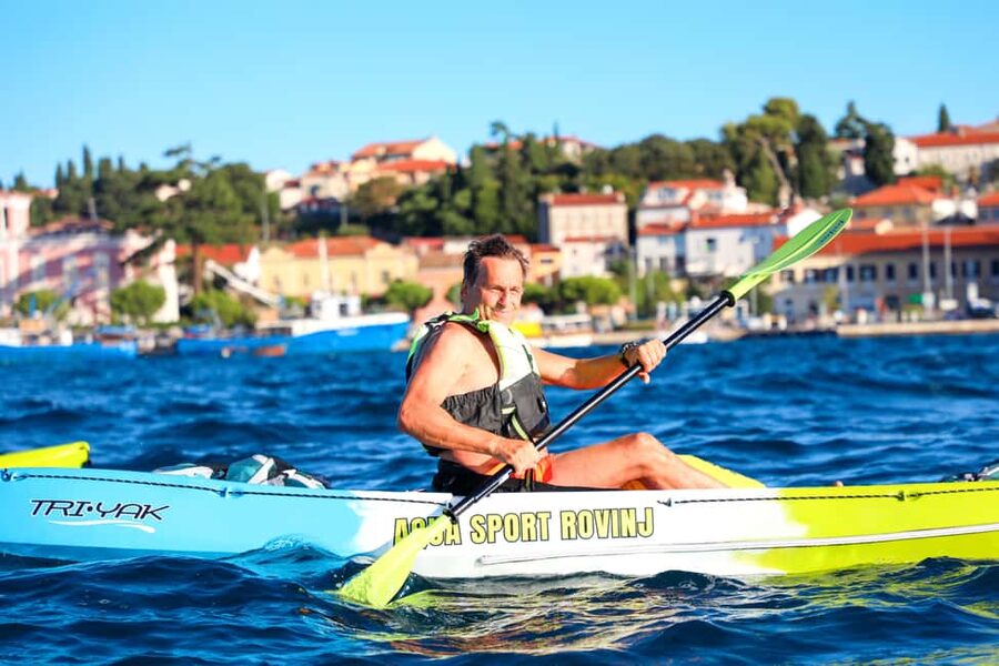 Rovinj-Amazing kayak tour &snorkeling &free drink &photos - Sunset departures add the best visual moment