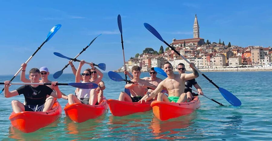 Rovinj:BUBA KAYAK TOURS:snorkeling,jumping,FREEdrinks&photos - Key details before you book