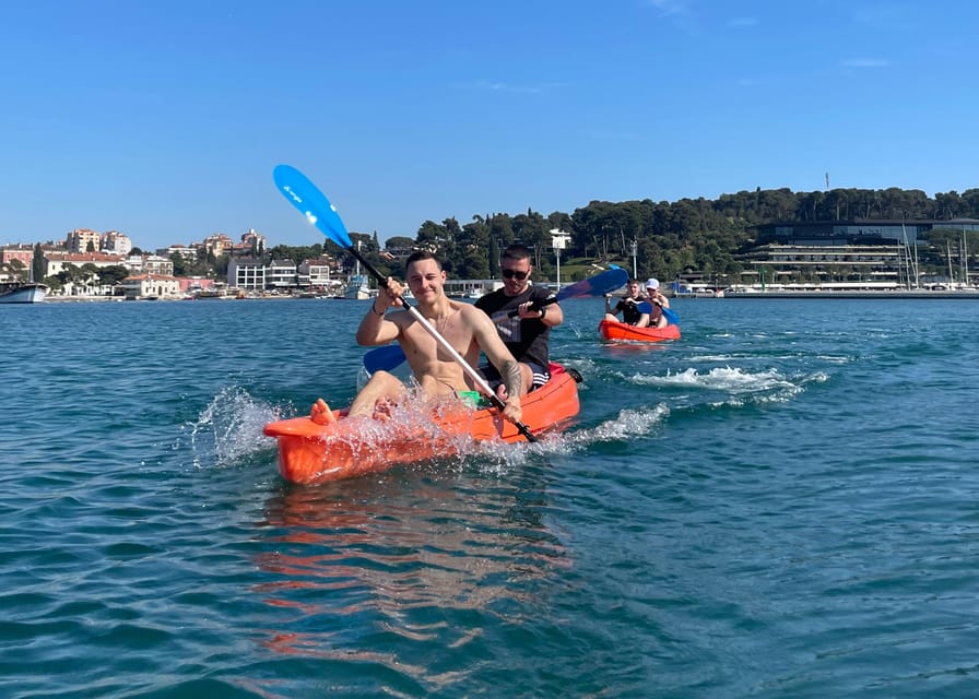 Rovinj:BUBA KAYAK TOURS:snorkeling,jumping,FREEdrinks&photos - Starting beside Porton Biondi Beach Bar