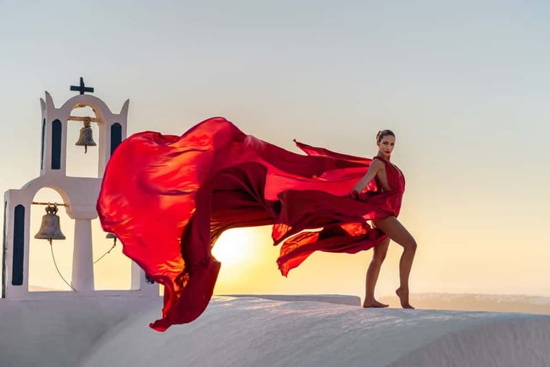 Santorini: Flying Dress Photo © Photoshoot "Express Package" - What happens during the 30-minute shoot
